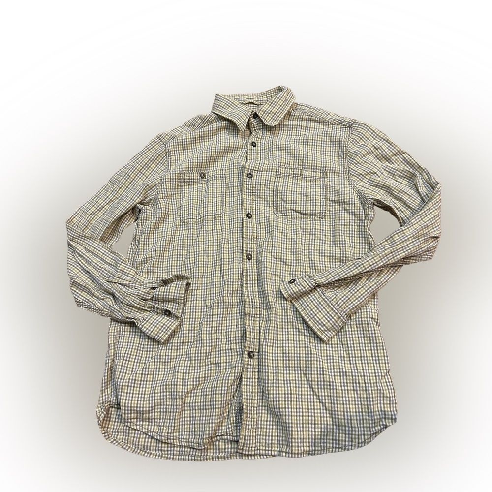 Tre Vero Gingham Checkered Western Shirt